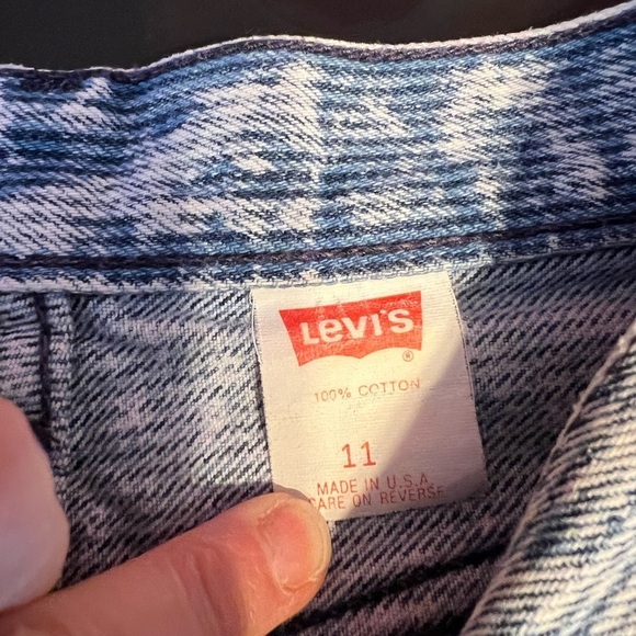 RARE Vintage 80’s High Waist 501 Button Fly Acid Wash Levi’s USA 11 - Picture 6 of 8